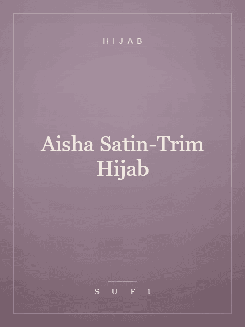 Aisha Satin-Trim Hijab