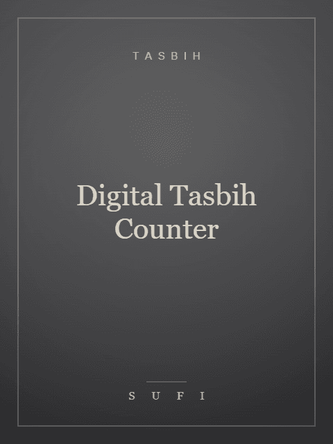 Digital Tasbih Counter